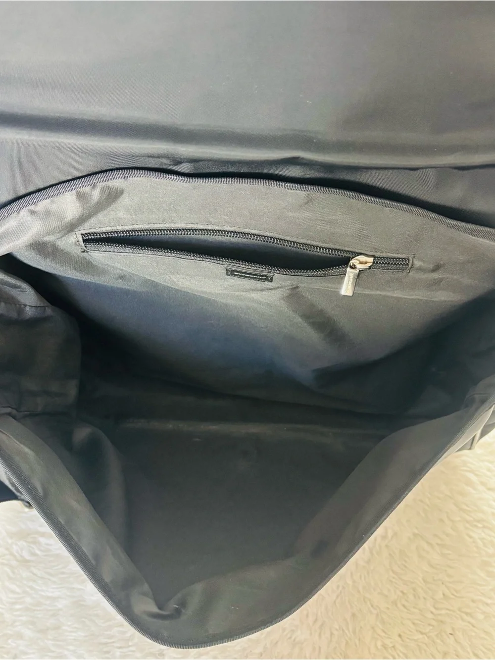 Burberry Black Label Nova Check Canvas Black Nylon Crossbody/Messenger Large Bag